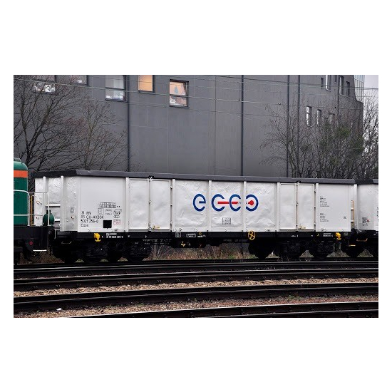 Zestaw 2 wagonów węglarek typ Eaos , Ecco Rai Roco 76731